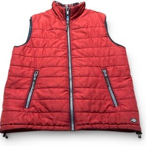 Flag & Anthen Quilted Red Puffer Vest